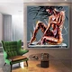 Картина на полотні для інтер'єру 50х50см - Sexy girl paint art - зображення 2