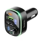 Автомобильный адаптер Hoco E62 Fast car BT FM transmitter Black зарядное устройство для телефона |2USB/1Type-C, TF/U Disk, 20W/3A, QC/PD| Черный - изображение 3
