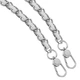 Ремешок для смартфона ArmorStandart Chain link Polished Silver with White Leather (ARM77034) - изображение 2