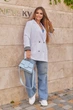 Женский базовый пиджак на подкладке с манжетами Fashion 50/52 белый - изображение 1