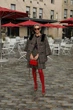 Матовые непрозрачные колготы, размер 4, PANNA TEREZA 40 den Hollywood red P1009 Италия красные NIK-P1009R-4 - изображение 3