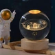 Светодиодный 3D ночник Хрустальный шар Солнечная система работает от USB - изображение 2