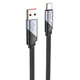Кабель HOCO U119 USB to Type-C 5A 1.2m nylon aluminum connectors Black (6942007605007) - зображення 1