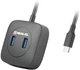 USB-хаб Real-El CQ-407 4xUSB-A 3.0 Чорний (4743304102020) - зображення 1