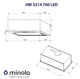 Витяжка Minola HBI 5214 BL 700 LED повновбудована - зображення 9