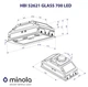 Витяжка вбудована Minola HBI 52621 BL GLASS 700 LED - изображение 10