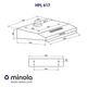 Витяжка пласка Minola HPL 617 BL - изображение 9