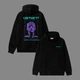 Худи унисекс с рисунком линейного лица Carhartt размер L черного цвета - изображение 2