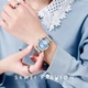 Годинник наручний жіночий SKMEI 1620SIBU Silver-Blue сріблястий з синім кварцевий - зображення 3