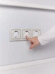 Захист на розетки 10 шт Leluno Заглушки на розетку для захисту дітей від електрики Білий - зображення 5