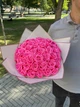 Букет из мыльных роз 51 шт розовый, подарочный букет роз из мыла для девушки, жены, мамы, дочки, сестры - изображение 1
