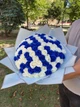 Мыльный букет из 101 розы бело-синий,букет из натурального мыла на 14 февраля, 8 марта, день рождения - изображение 6