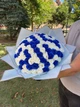 Мыльный букет из 101 розы бело-синий,букет из натурального мыла на 14 февраля, 8 марта, день рождения - изображение 8