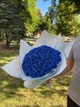 Мыльный букет из 51 розы синий,букет из натурального мыла на 14 февраля, 8 марта, день рождения - изображение 7