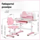 Комплект меблів (стіл + стільчик + полиця) Mealux Wave Pink (арт. BD-31 PN) - изображение 4