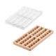 Форма для шоколада Silikomart Kit Bar Duna для батончика 128x33 h14 мм, 115x20 h13 мм 8х57 мл (CH016 - KIT BAR DUNA) - изображение 1