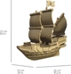 Картонний 3D пазл-конструктор Cartonic 3D Puzzle Pirate Ship (CARTSHIP) - зображення 4