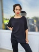 Блузка женская Oversize однотонная Only Черная 12875 3XL (52) - изображение 1