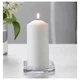 Підсвічник 10х10см, прозоре скло Ikea GLASIG 602.591.43 - зображення 2