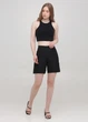 Черные женские шорты с высокой посадкой Подіум 28510-BLACK XS Черный - изображение 1