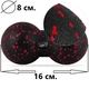 Масажний м'яч подвійний PowerPlay PP-4352 Epp foam peanut ball (d8*16cm.) Чорно/Червоний - изображение 3
