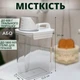 Герметичный контейнер для стирального порошка с дозатором прозрачный 1800 мл - изображение 4