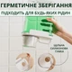Герметичный контейнер для стирального порошка с дозатором прозрачный 1100 мл - изображение 8