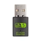 Двохдіапазонний Fenvi WD-4510AC USB 2.0 Wi-Fi 5 (AC) 600 Mbps адаптер 2.4/5GHz + Bluetooth 4.2 Wireless Lan Card Black (AC600-BT4.2) - зображення 1