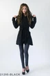 Женское кашемировое пальто с капишоном Подіум 21295-BLACK XS Черный - изображение 3
