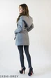 Женское кашемировое пальто с капишоном Подіум 21295-GREY S Серый - изображение 2