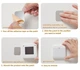 Світлодіодна лампа нічник XiaMen Sensor Light F6 bicolor з датчиком руху на акумуляторі квадратна біла - зображення 5