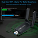 Двохдіапазонний USB WiFi адаптер високошвидкісний 1300Mbps 2.4GHz/5GHz 802.11ac MIMO з Bluetooth 4.1 антенами (478131-Prob) - зображення 4