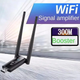 Повторитель адаптер USB WiFi для улучшения качества соединения скорость до 300 Мбит/с 2 антенны (478143-Prob) - изображение 2