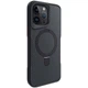 TPU+PC чохол Metal Buttons with MagSafe Carbon Ring для Apple iPhone 15 Pro (6.1") Чорний - зображення 1