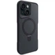 TPU+PC чохол Metal Buttons with MagSafe Carbon Ring для Apple iPhone 14 / 13 (6.1") Чорний - зображення 1