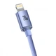Кабель Baseus Crystal Shine Series Fast Charging Data Cable Type-C to Lightning 20W 1.2m Purple (CAJY000205) - изображение 3