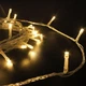 Светодиодная гирлянда на елку, 10м, 200 LED, прозрачный провод, Теплый белый - изображение 10