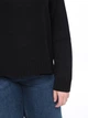 Свитер женский черный свободный с воротом 10866-3 ONE SIZE - изображение 8