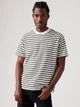 Футболка хлопковая длинная мужская Levi's A0637-0115 XL Бело-черная (5401157505687) - изображение 3