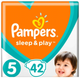 Pieluchy Pampers Sleep&Play Rozmiar 5 (11-16 kg) 42 szt (8001090784674) - obraz 1