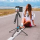 Селфи-монопод HOCO K22 Handy aluminum alloy anti-shake live broadcast holder Black - изображение 8