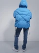 Пуховик зимний короткий женский Mades 2414 S Голубой (ROZ6501103635) - изображение 2