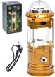 Фонарь аккумуляторный кемпинговый LED 3 в1 с диско-шаром зарядка от солнечной батареи и сети золотой - изображение 8