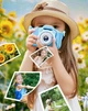 Дитяча камера фотоапарат 1080P HD для хлопчика, блакитного кольору - зображення 4