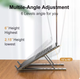 Регульована Підставка для Ноутбука Clefers W35 Aluminium alloy 16,5" (5024411) - зображення 4