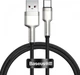 Кабель Baseus Cafule Cable Type-C to IP PD 18W 1 м Gray+Black (CATLKLF-G1) - изображение 1