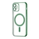 Чехол силиконовый противоударный WAVE Metal Color Case with MagSafe + защита камеры для Apple iPhone 12 (6.1") Green - изображение 1