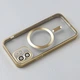 Чехол силиконовый противоударный WAVE Metal Color Case with MagSafe + защита камеры для Apple iPhone 12 (6.1") Gold - изображение 2