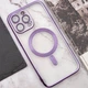 Чехол силиконовый противоударный WAVE Metal Color Case with MagSafe + защита камеры для Apple iPhone 14 Pro (6.1") Purple - изображение 8