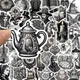 Набор виниловых наклеек стикеров LTC Стикерпак Vintage Style 50 шт. (SL2023121101) - изображение 3